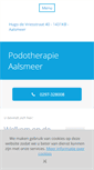 Mobile Screenshot of podotherapieaalsmeer.nl
